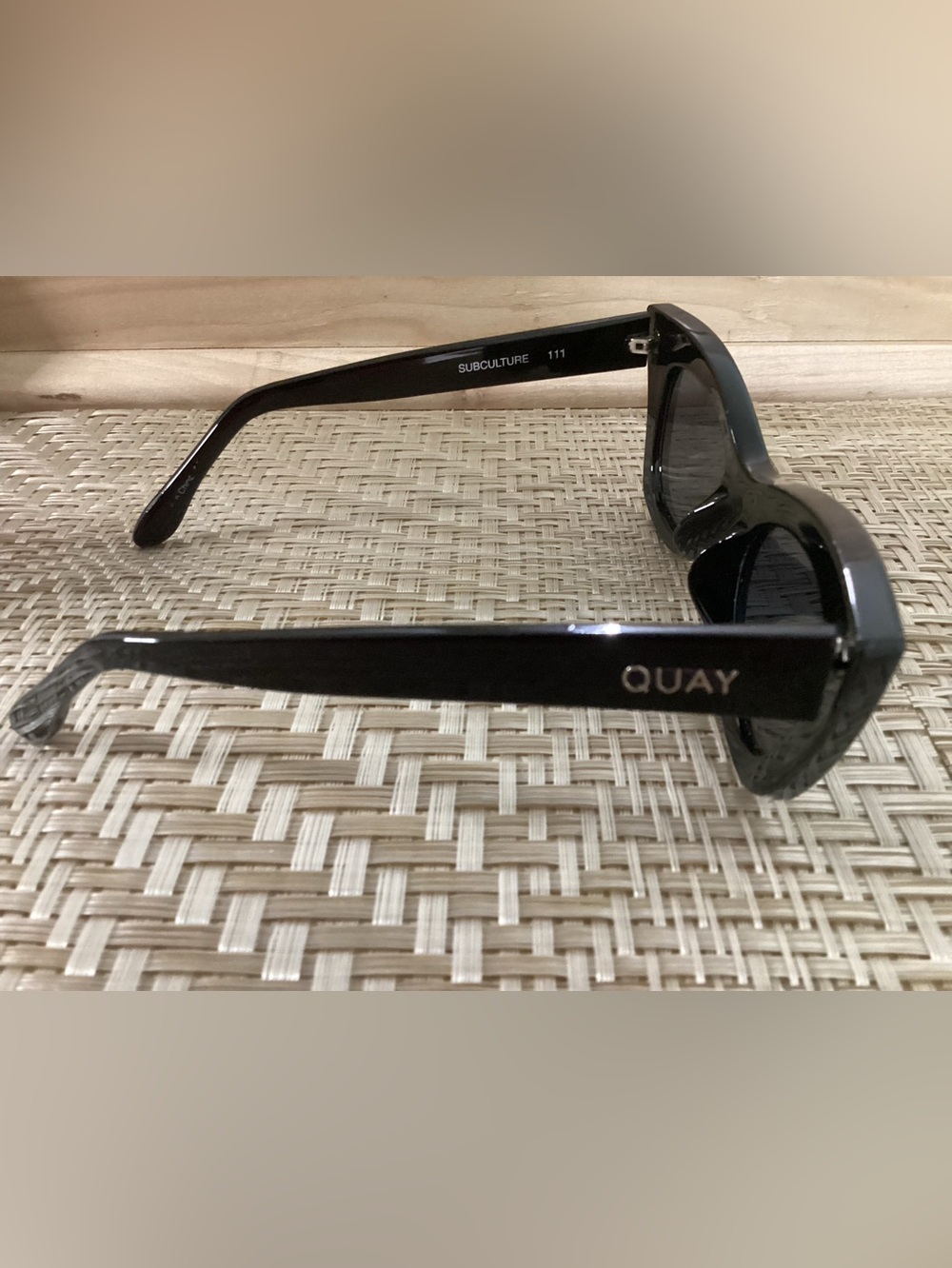 Quay Australia Subculture 111 Black Cat-Eye Sunglasses - Picture 2 of 6